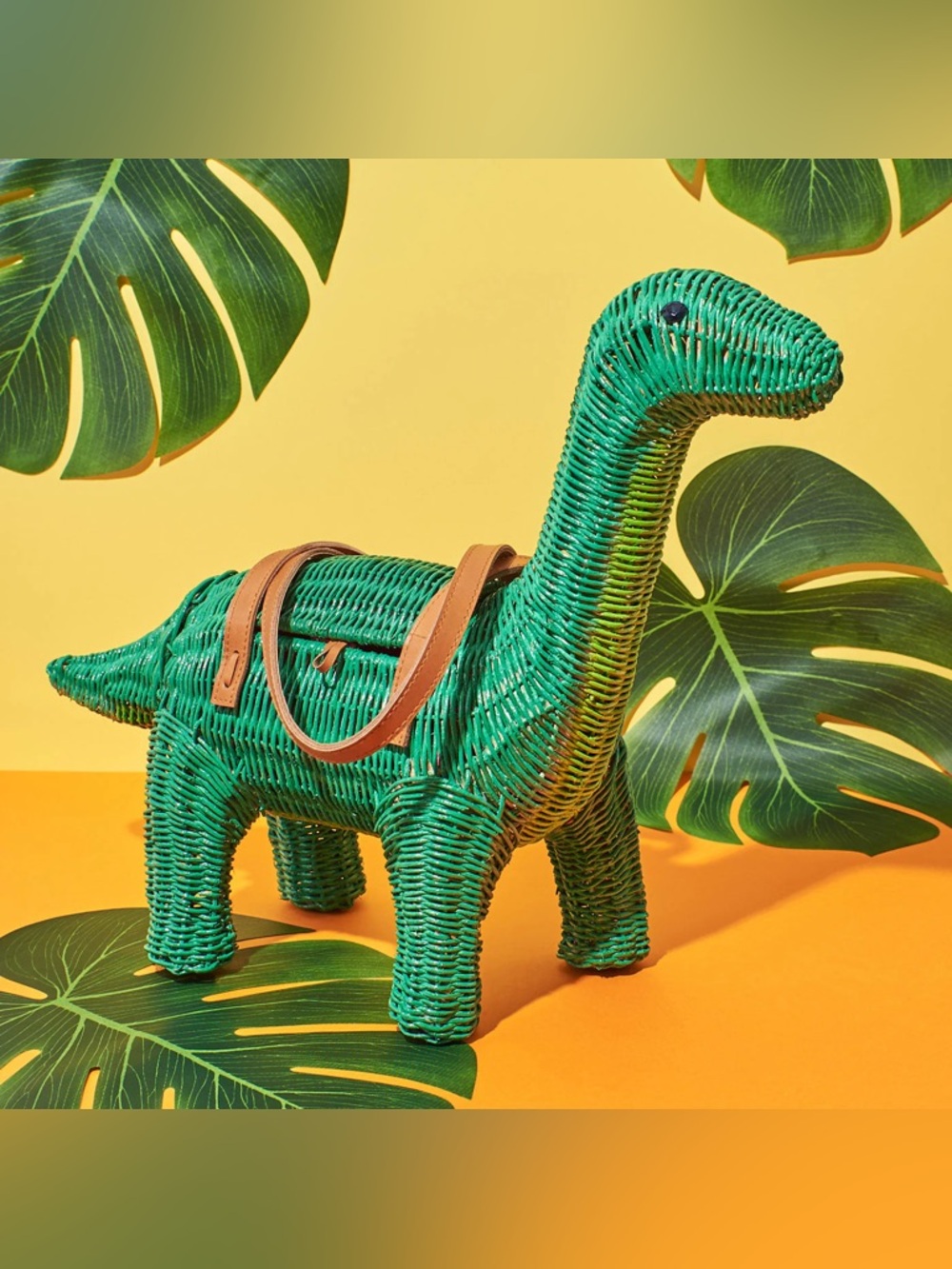 Wicker Darling Charlotte Brontosaurus Dinosaur Bag